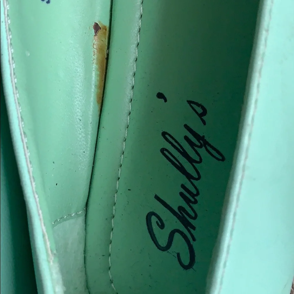 HP Shully’s sea green rhinestone‎ tiger flats